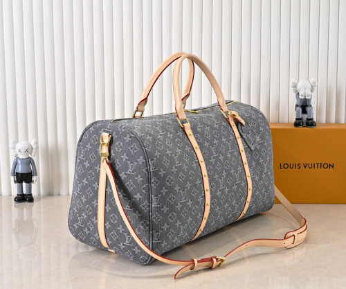 Split leather denim bag ,4A ,size 50x29x22cm,no box,  B98-133