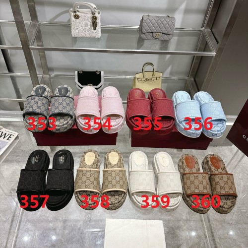 Women flat slipper shoes,  size 35-44, SS50-353-360