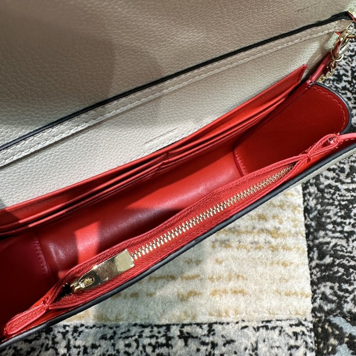 Leather bag ,5A ,size 23.5x6x14cm,with box,  B110-355