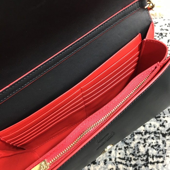 Leather bag ,5A ,size 23.5x6x14cm,with box,  B110-361