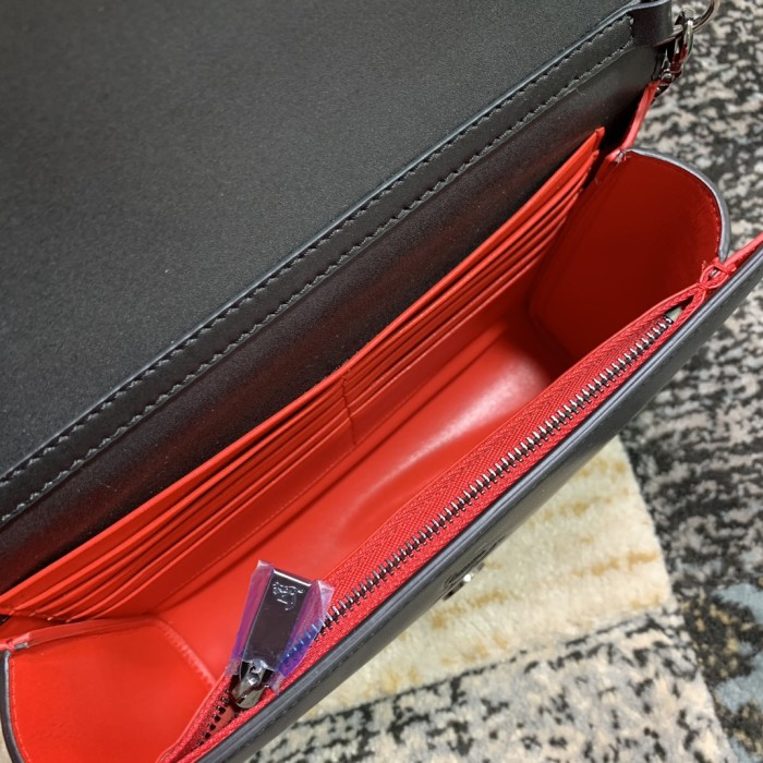 Leather bag ,5A ,size 23.5x6x14cm,with box,  B110-360