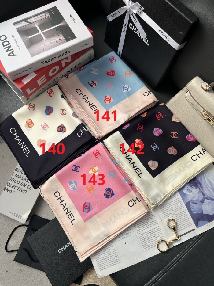 Cotton silk scarf, size 90x90cm, SF20-140-143