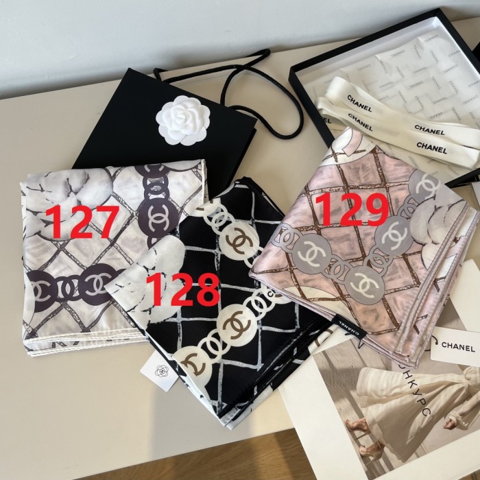 Cotton silk scarf, size 90x90cm, SF20-127-129