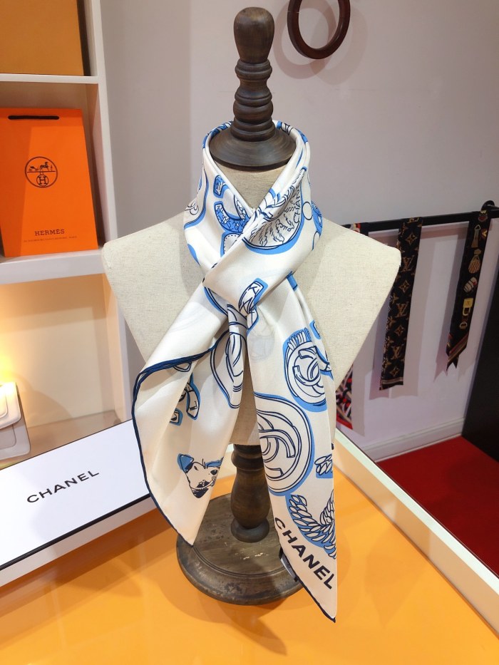 Cotton silk scarf, size 90x90cm, SF20-124-125