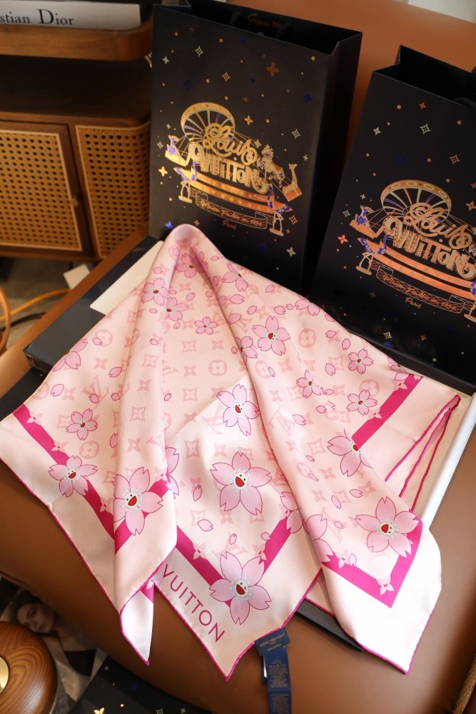 Cotton silk scarf, size 90x90cm, SF20-137