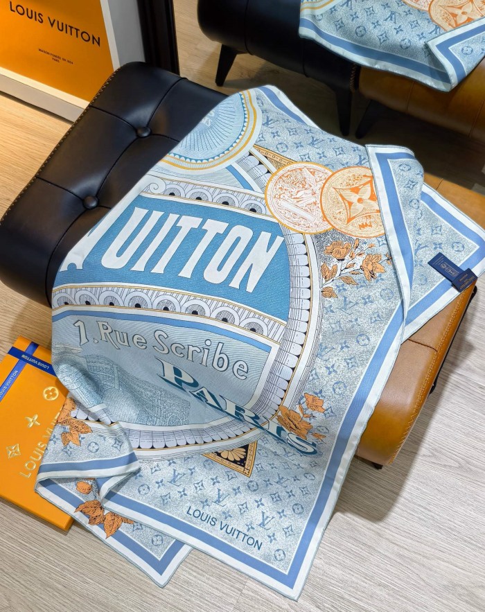 Cotton silk scarf, size 90x90cm, SF20-145-149