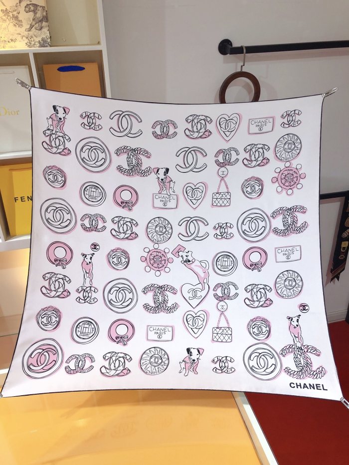 Cotton silk scarf, size 90x90cm, SF20-139