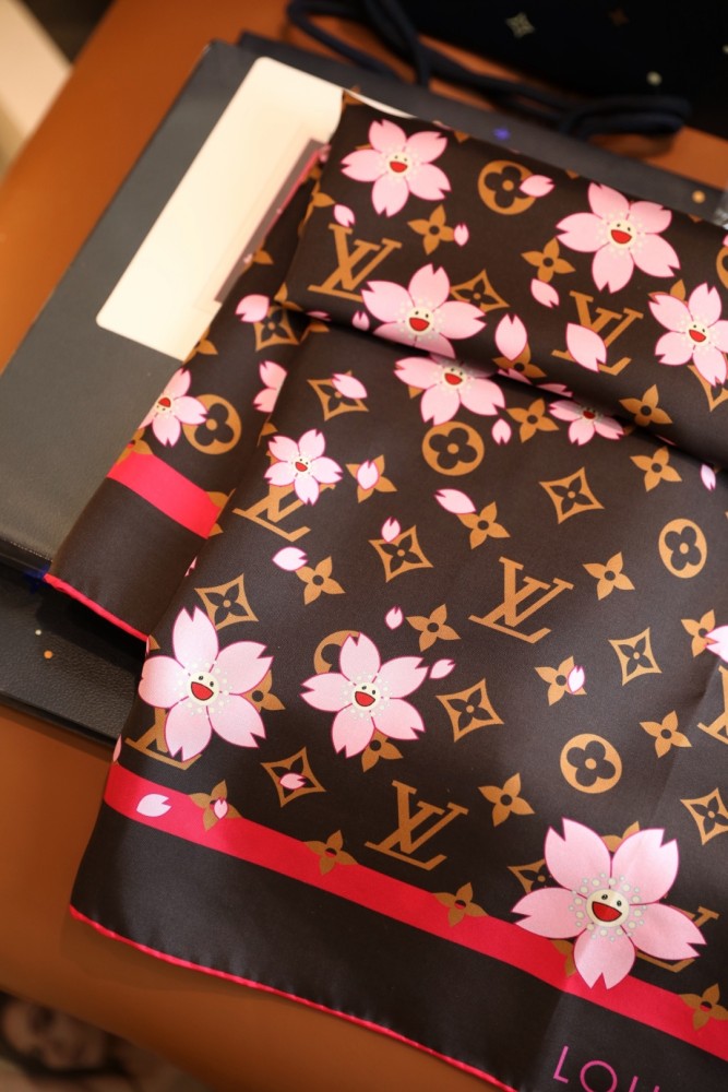 Cotton silk scarf, size 90x90cm, SF20-138