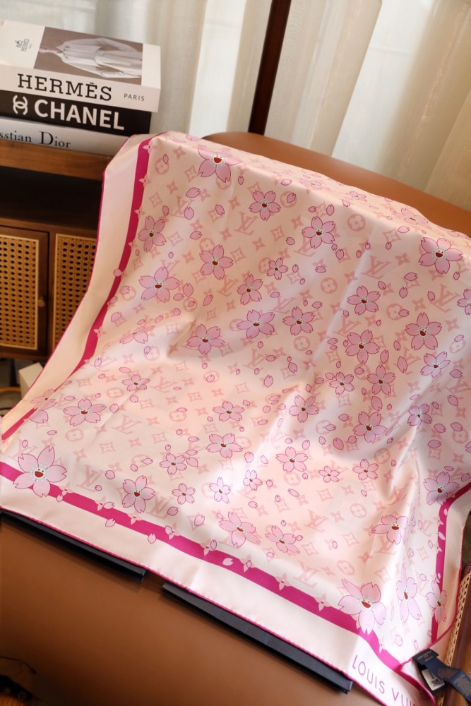 Cotton silk scarf, size 90x90cm, SF20-137
