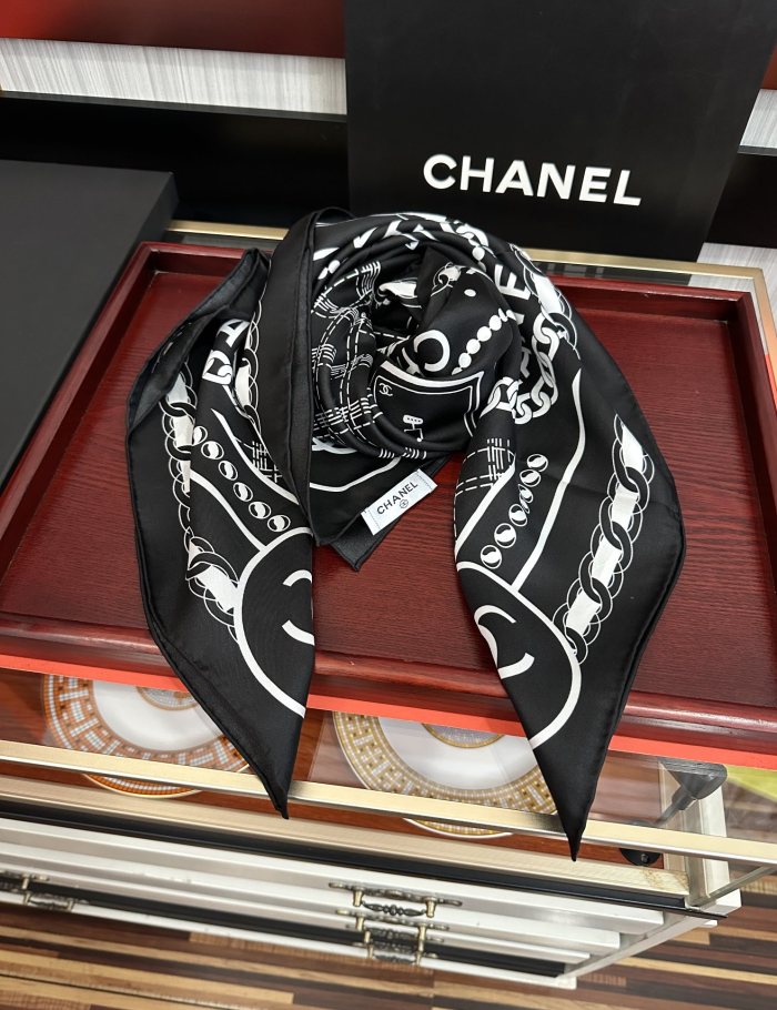 Cotton silk scarf, size 90x90cm, SF20-133-134