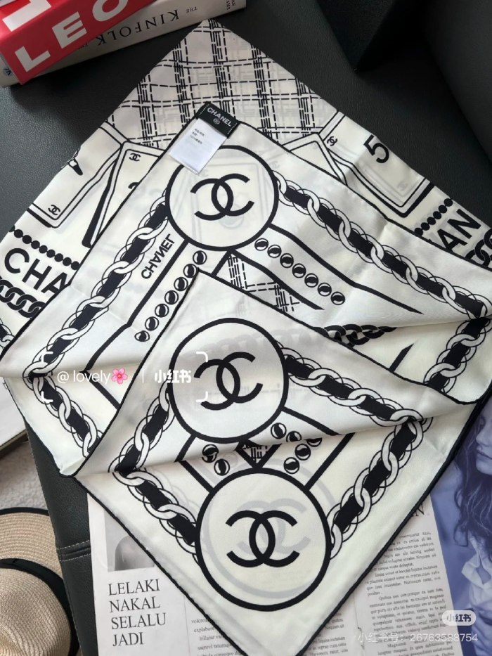 Cotton silk scarf, size 90x90cm, SF20-133-134
