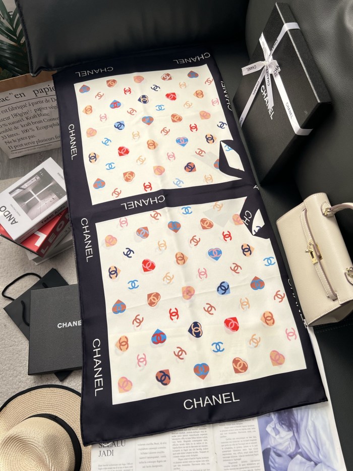 Cotton silk scarf, size 90x90cm, SF20-140-143
