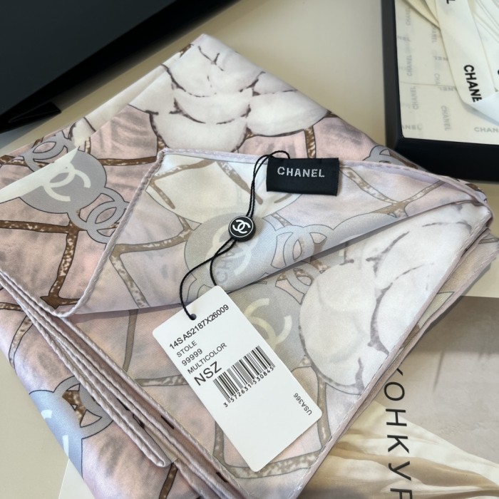 Cotton silk scarf, size 90x90cm, SF20-127-129