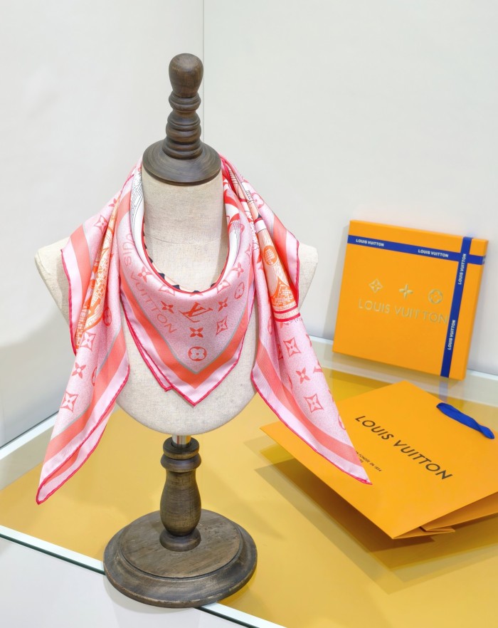 Cotton silk scarf, size 90x90cm, SF20-145-149