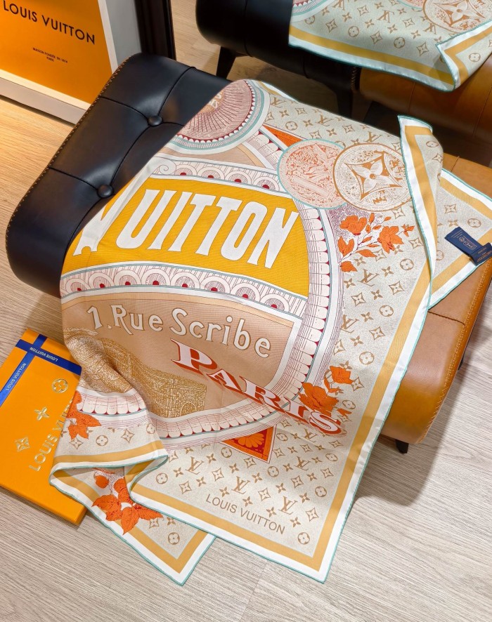 Cotton silk scarf, size 90x90cm, SF20-145-149