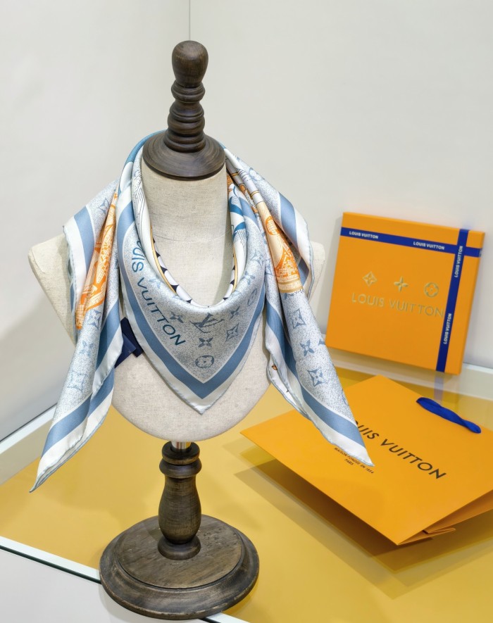 Cotton silk scarf, size 90x90cm, SF20-145-149