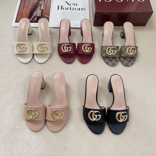 Women heel slipper shoes, heel 6cm, size 35-41, SS50-723-727