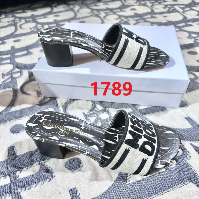 Women heel slipper shoes,  size 35-42, SS50-1789