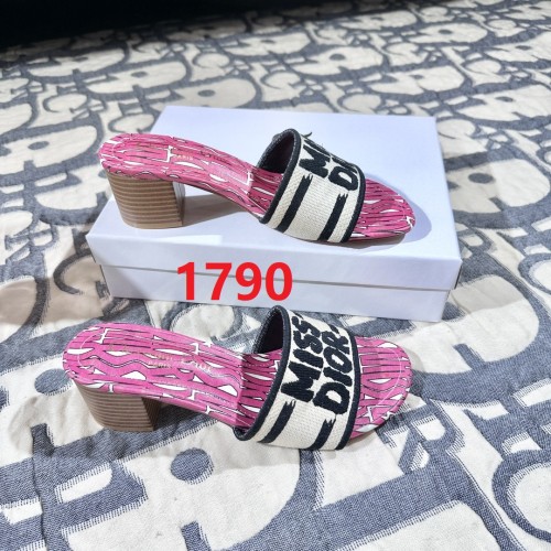 Women heel slipper shoes,  size 35-42, SS50-1790