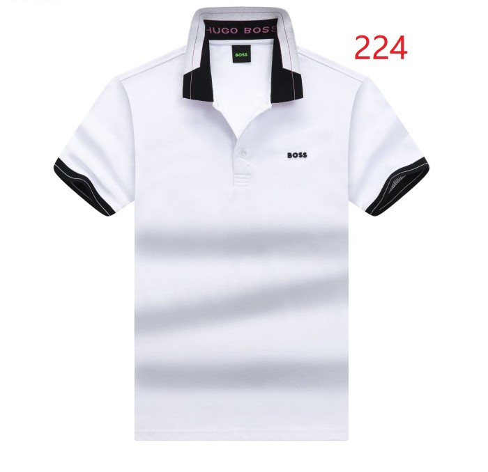 Men's business break lapel short-sleeved shirt，Size  M-3XL,CL25-219-226