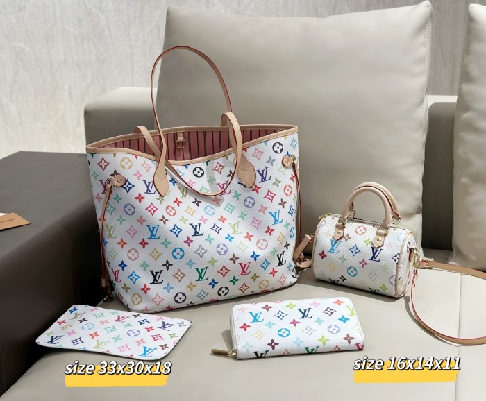 Split leather bag a set,3A ,no box,  B75-351