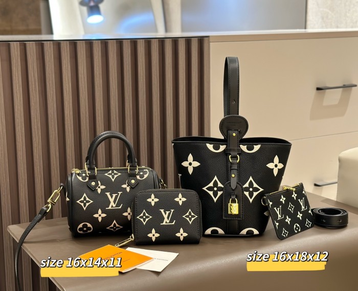 Split leather bag a set,3A ,no box,  B75-356
