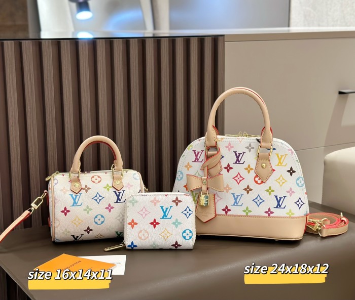 Split leather bag a set,3A ,no box,  B75-353