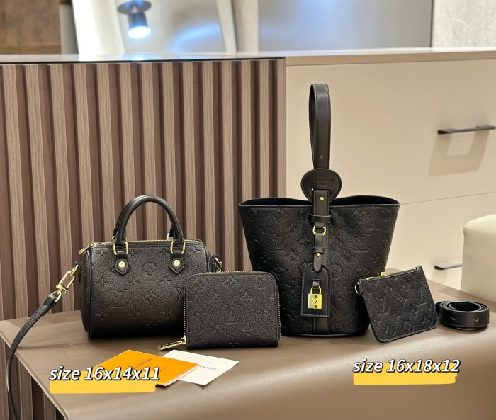 Split leather bag a set,3A ,no box,  B75-355