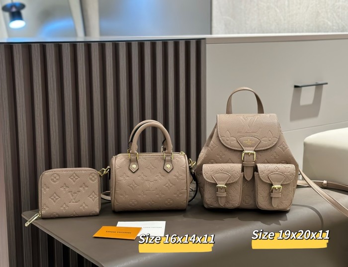 Split leather bag a set,3A ,no box,  B75-346