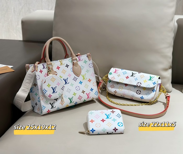 Split leather bag a set,3A ,no box,  B75-349