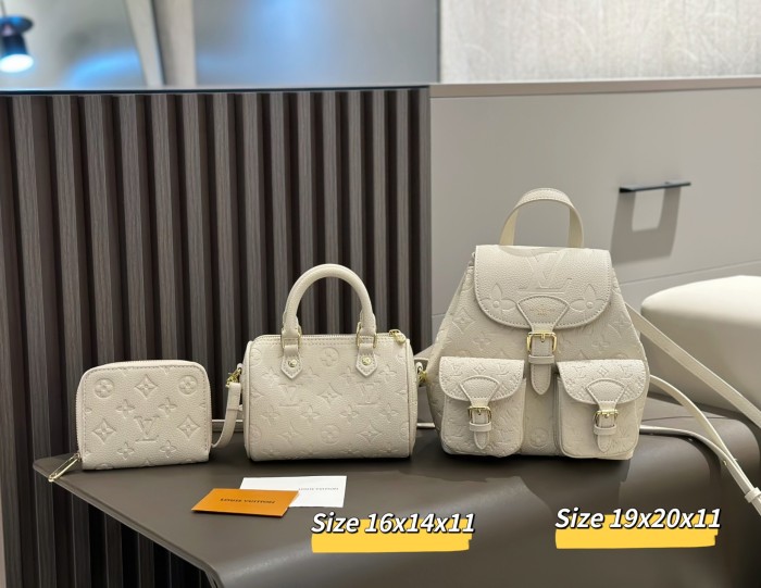 Split leather bag a set,3A ,no box,  B75-348