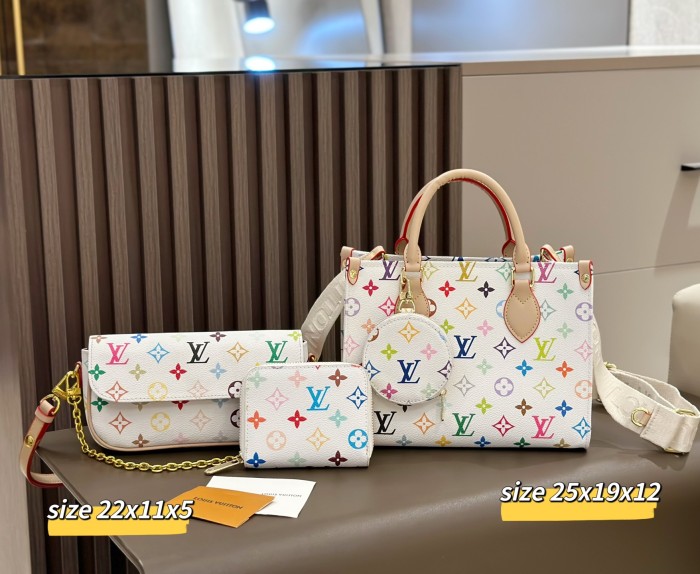 Split leather bag a set,3A ,no box,  B75-349