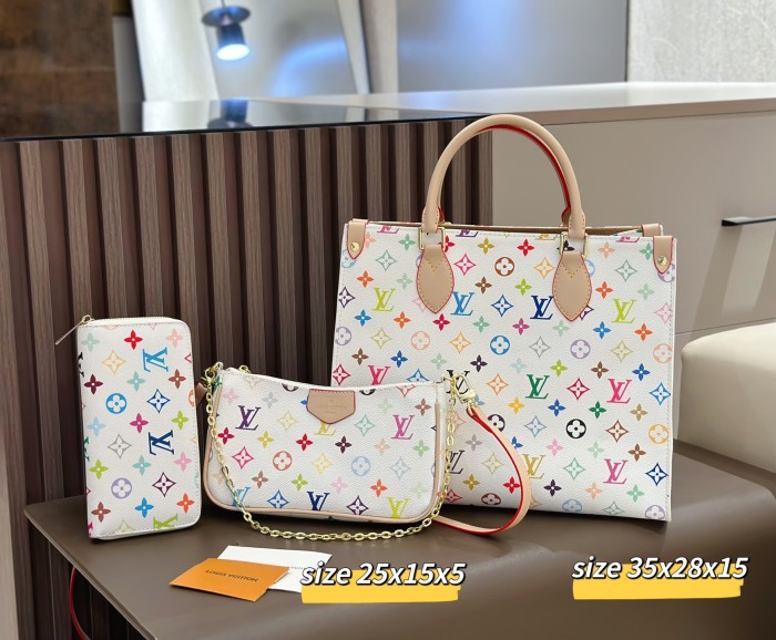 Split leather bag a set,3A ,no box,  B75-345