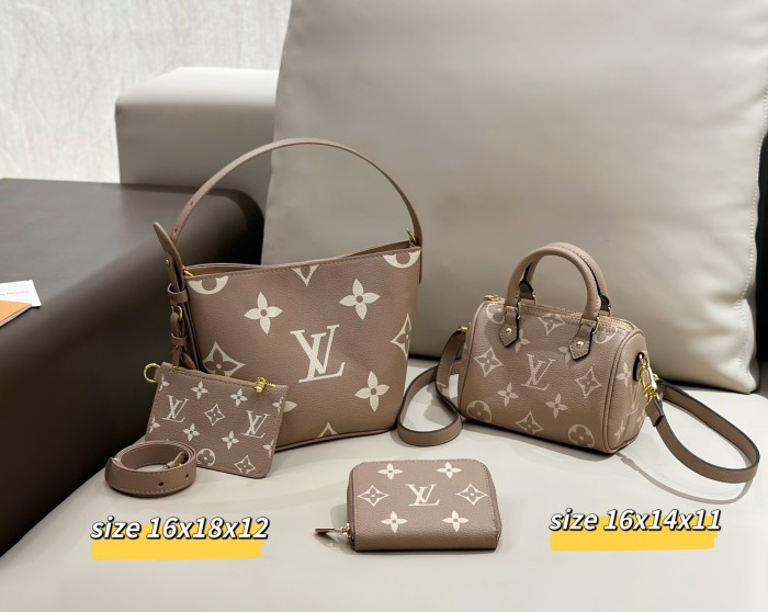 Split leather bag a set,3A ,no box,  B75-357