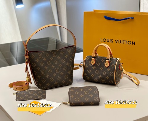Split leather bag a set,3A ,no box,  B75-359