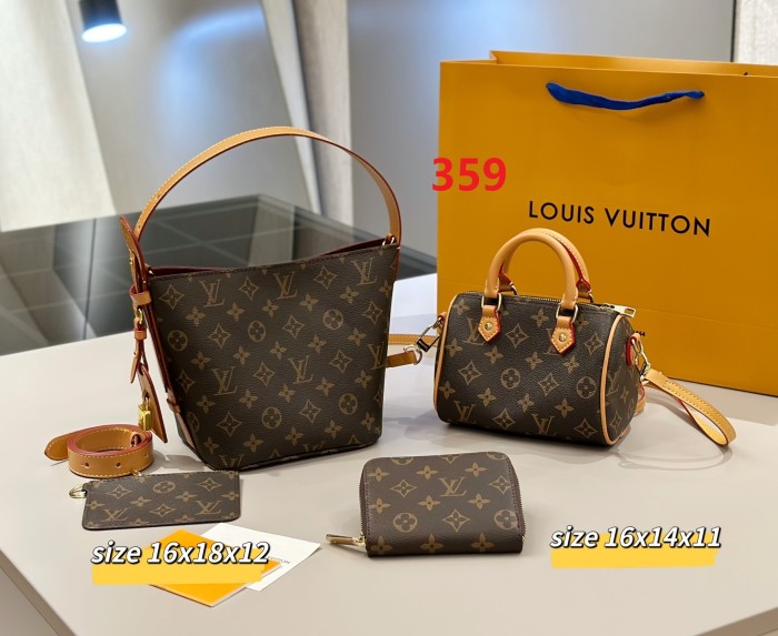 Split leather bag a set,3A ,no box,  B75-359