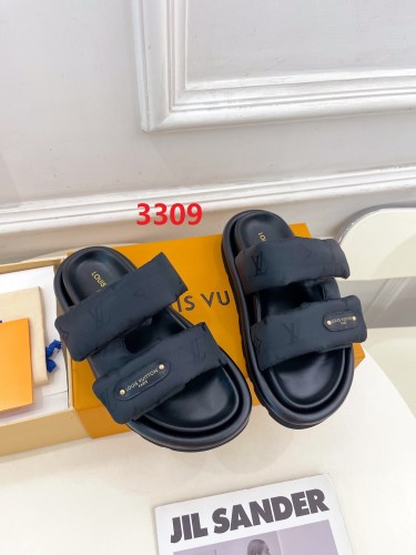 Women's men flat sandals shoes,size 35-45, SS60-3309