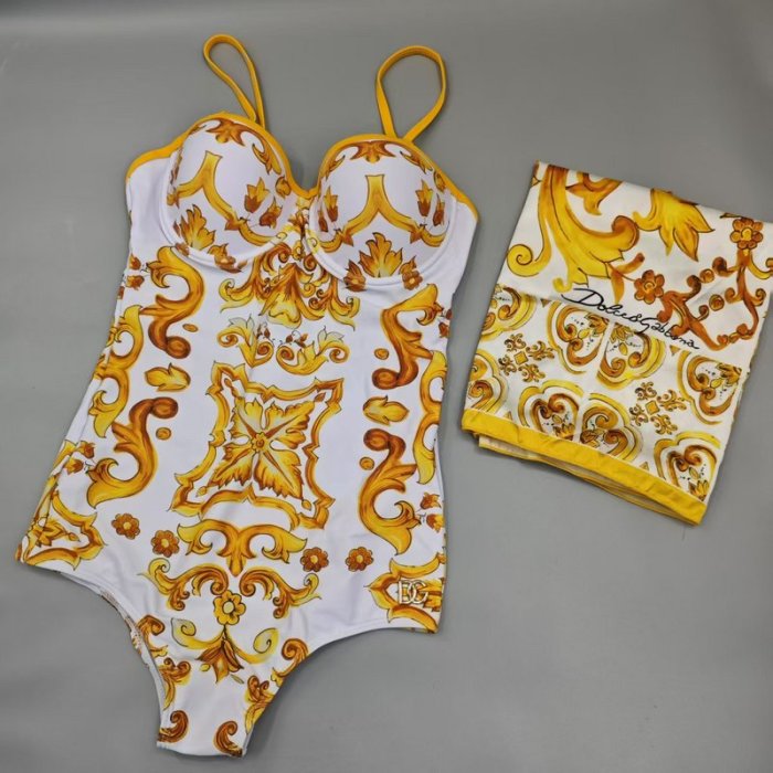Ladies' sexy swimsuit and scarf ,SW25-253