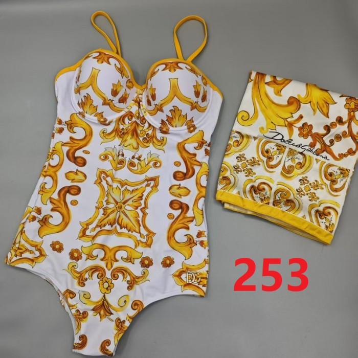 Ladies' sexy swimsuit and scarf ,SW25-253