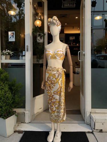 Ladies' sexy swimsuit and scarf ,SW25-251