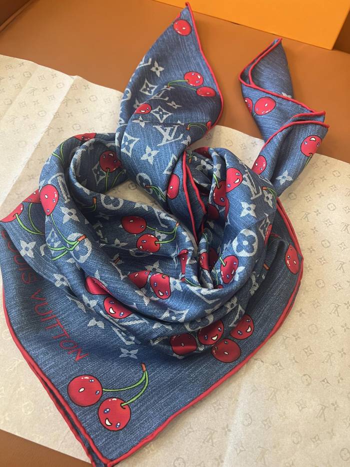 Cotton silk scarf, size 90x90cm, SF20-158