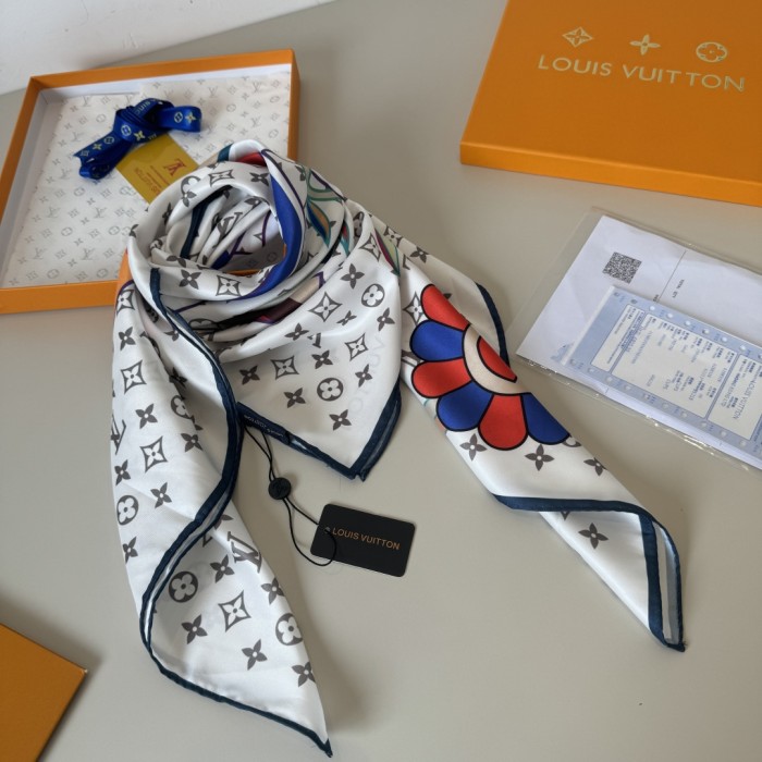Cotton silk scarf, size 90x90cm, SF20-155