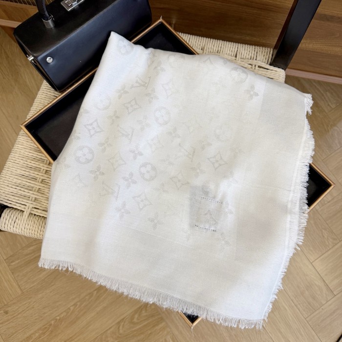 Cashmere cotton scarf for men women, size 142.5x142.5cm, no box. SF25-30
