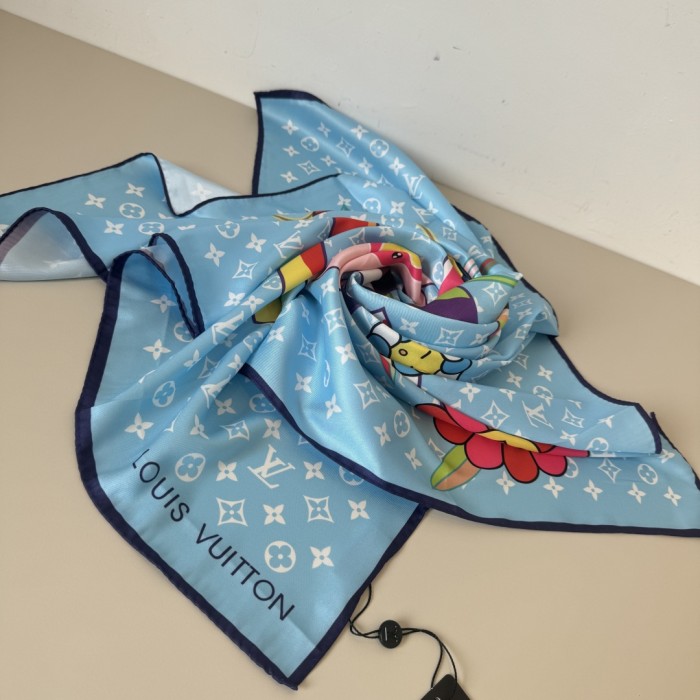 Cotton silk scarf, size 90x90cm, SF20-157