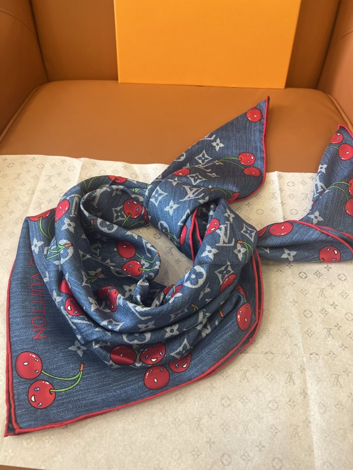 Cotton silk scarf, size 90x90cm, SF20-158