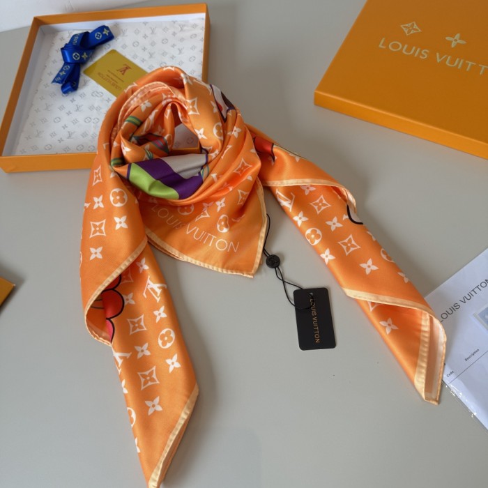 Cotton silk scarf, size 90x90cm, SF20-156