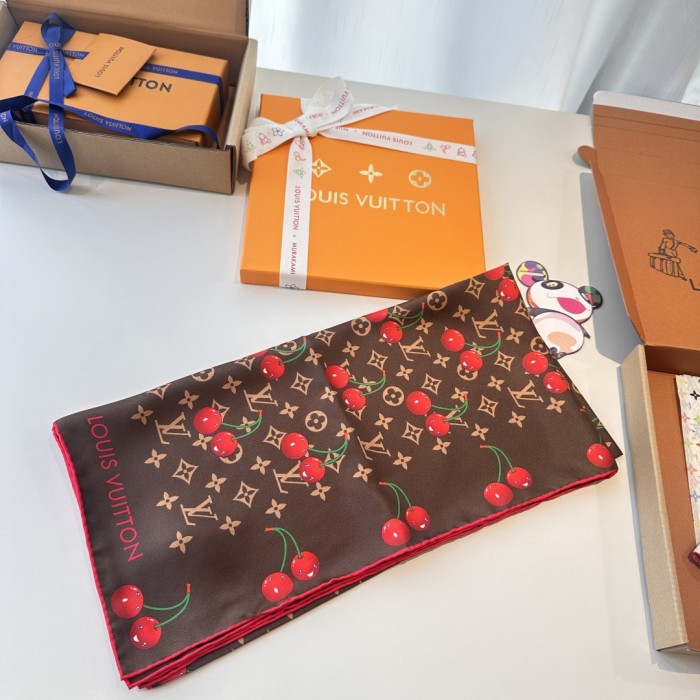 Cotton silk scarf, size 90x90cm, SF20-159
