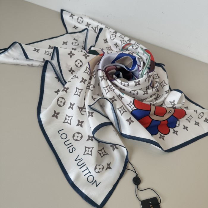 Cotton silk scarf, size 90x90cm, SF20-155