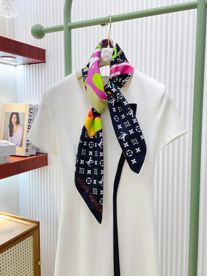 Cotton silk scarf, size 90x90cm, SF20-154