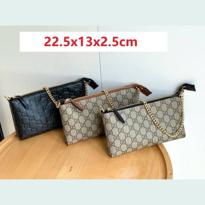 Leather bag, 5A,size 22.5x13x2.5cm,no box,B68-156-158